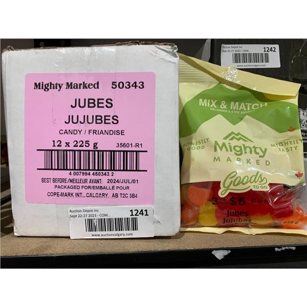 Mighty Marked JuJubes Candy 12 x 225g