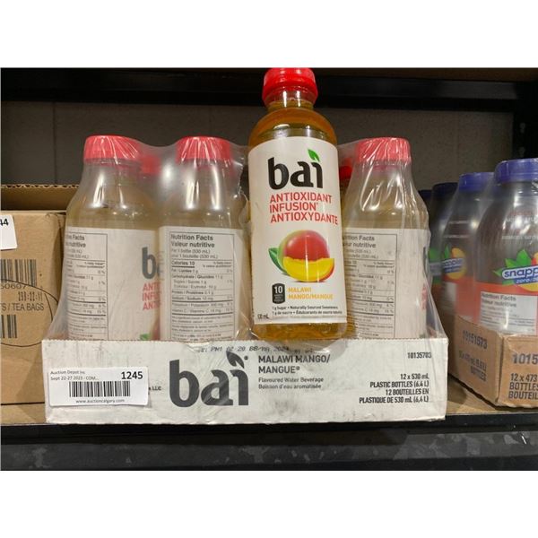 Bai Antioxidant Infusion Malawi Mango Flavored Water Beverage  12 x 530ml