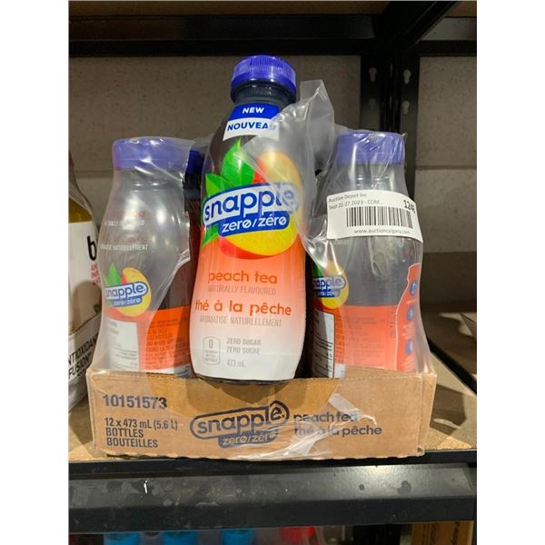 Snapple Zero Peach Tea 12 x 473ml