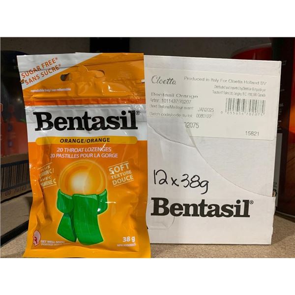 Bentasil Orange Throat Lozenges 12 x 38g