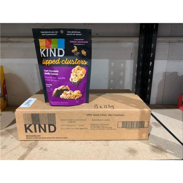 Kind Dipped Clusters Dark Chocolate Vanilla Cashew 8 x 113g