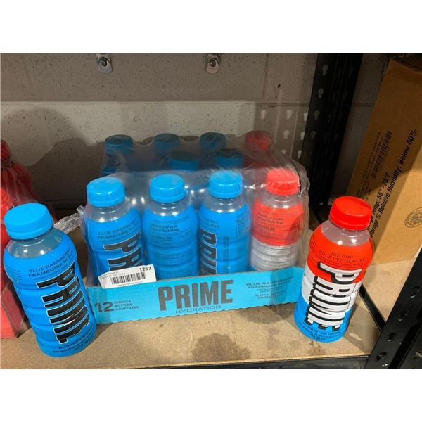 Prime Hydration Drink 9 Blue Raspberry & 3 Ice Pop  12 x 500ml