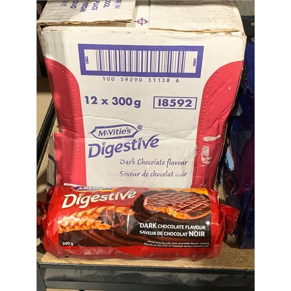 McVitie's Digestive Dark Chocolate Wheat Biscuits 12 x 300g