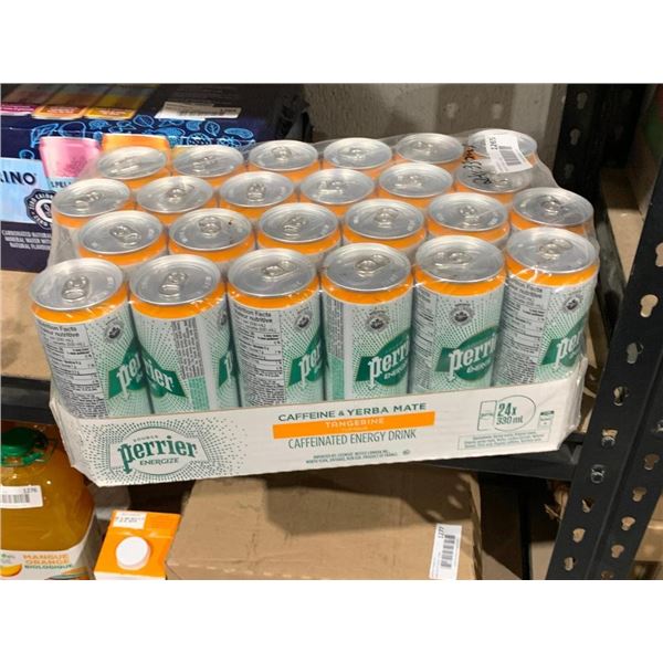 Perrier Caffeine & Yerba Mate Tangerine Energy Drink 24 x 330ml