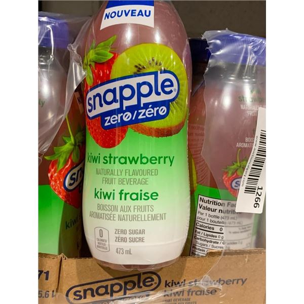 Snapple Zero Kiwi Strawberry Fruit Beverage 12 x 473ml