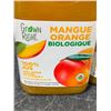 Image 2 : Grown Right Organic Mango Orange Juice 4 x 1.89L