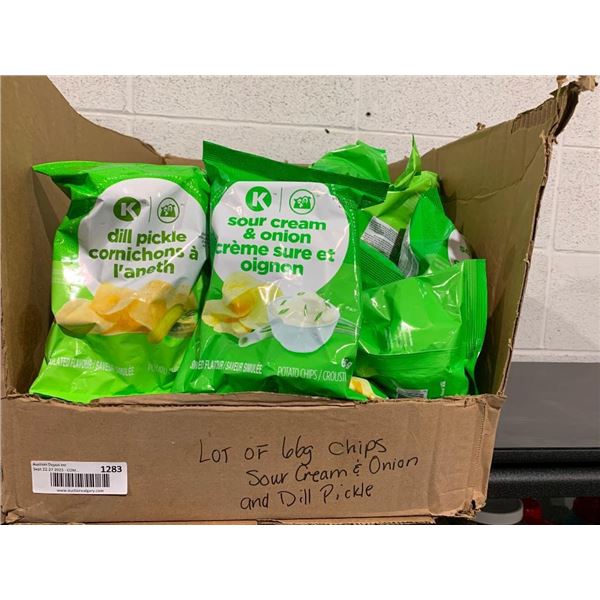 Circle K Dill Pickle & Sour Cream & Onion Chips Lot of x 66g