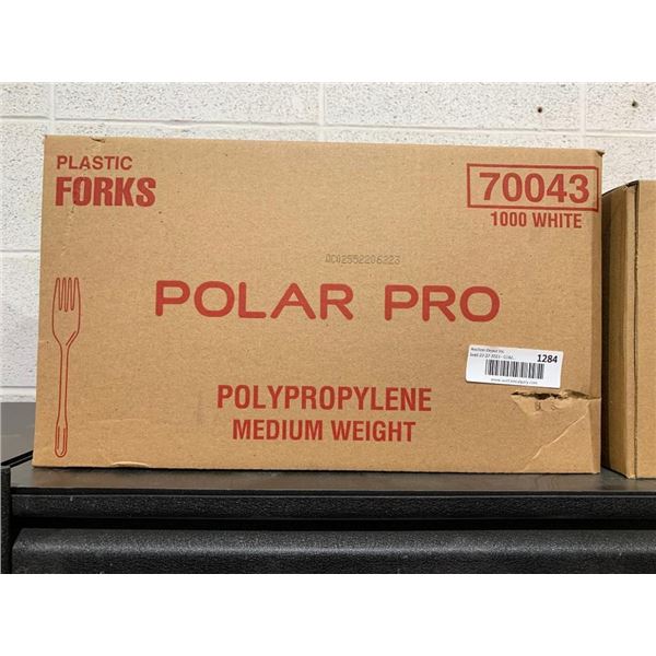 Polar Pro Plastic Forks White 1000 pcs