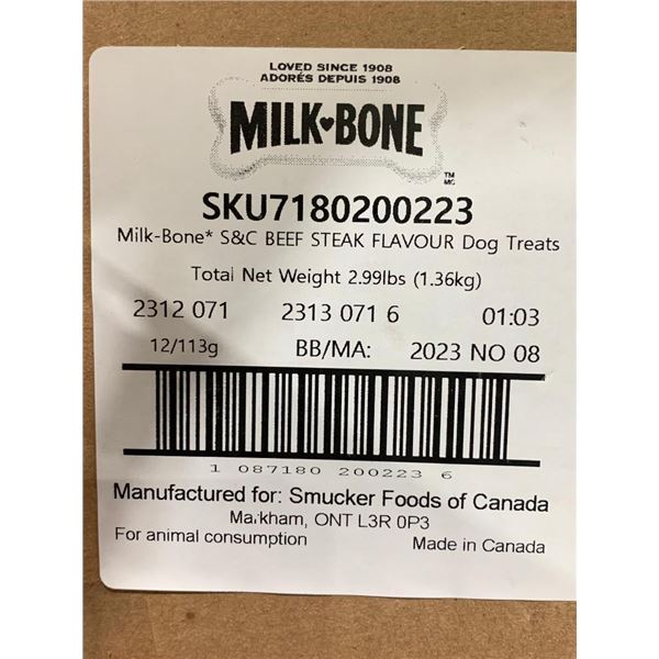 Milk Bone Soft & Chewy Beef Steak Flavor Treats 12 x 113g