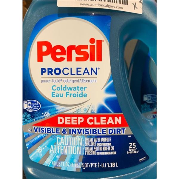 Persil ProClean Cold Water Detergent 3 x 1.18L