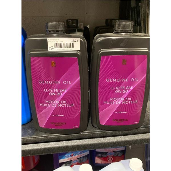 Rolls Royce Genuine Oil LL-12 FE SAE OW-30 Motor Oil 2 x 2 L