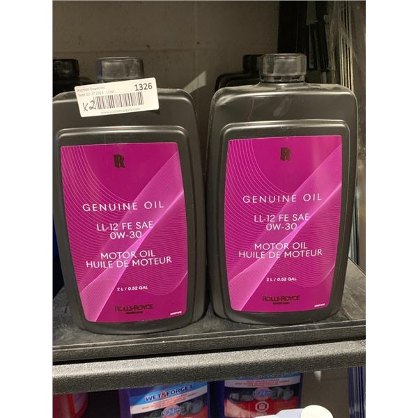 Rolls Royce Genuine Oil LL-12 FE SAE OW-30 Motor Oil 2 x 2 L