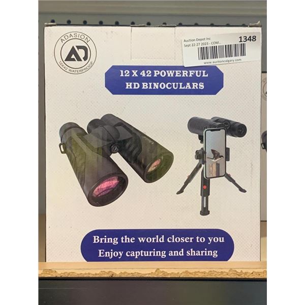 Adasion 12x42 Waterproof Powerful HD Binoculars