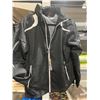 Image 1 : Mens Black/Light Grey/ White Shell Jacket Size Medium