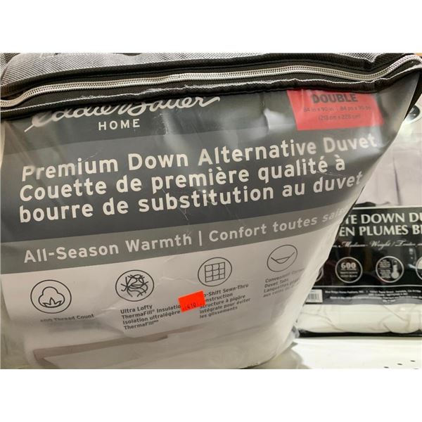 Eddie Bauer Premium Down Alternative Duvet All Season Double Size