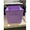 Image 3 : Set of 6 Foldable Fabric Storage Bins Purple