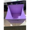 Image 4 : Set of 6 Foldable Fabric Storage Bins Purple
