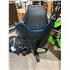 Image 2 : Blue  Gaming Computer Chair on Casters