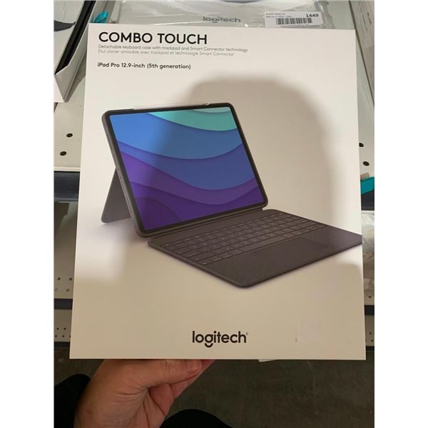 Logitech Combo Touch iPad Pro 12.9 inch 5th generation Case Detachable Keyboard Case w/ Trackpad