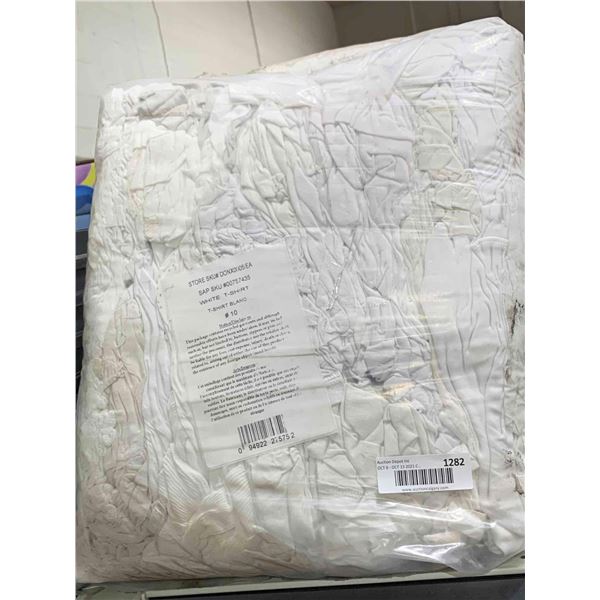 Large Bag of White Shop Rags