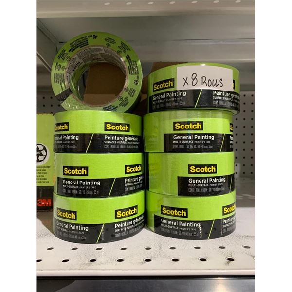 Scotch Multi-Surface Painter's Tape - Lot of 8