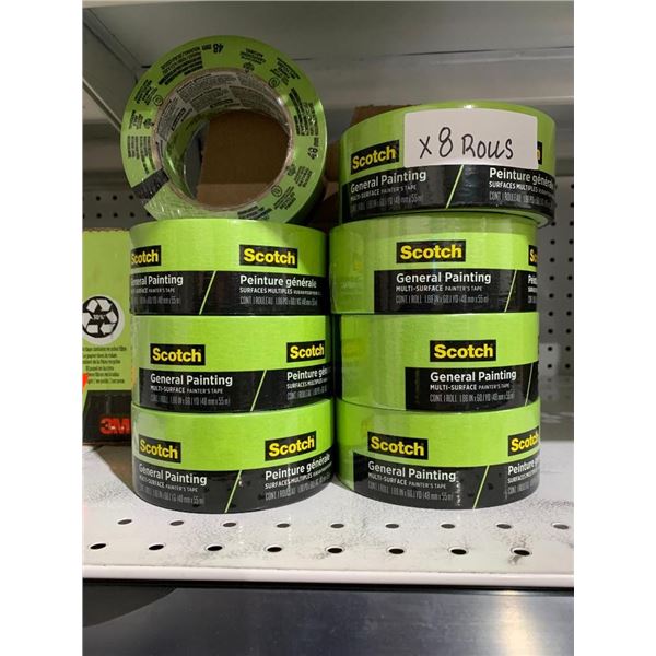 Scotch Multi-Surface Painter's Tape - Lot of 8