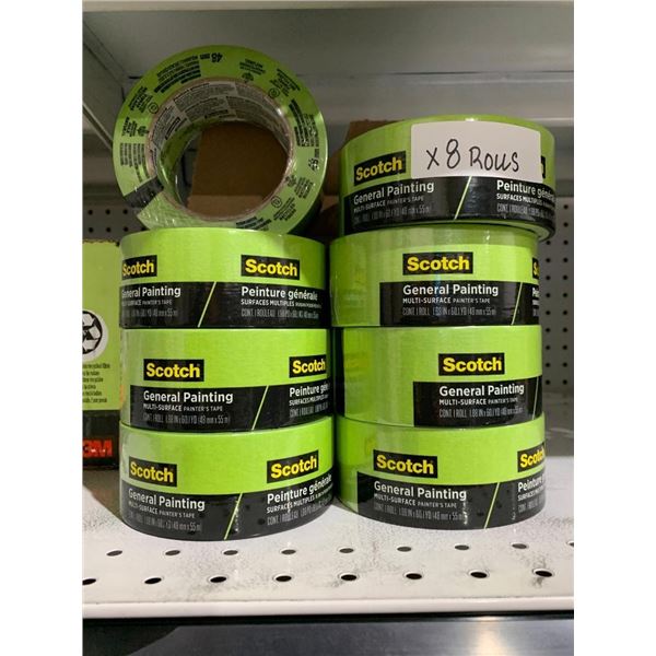 Scotch Multi-Surface Painter's Tape - Lot of 8