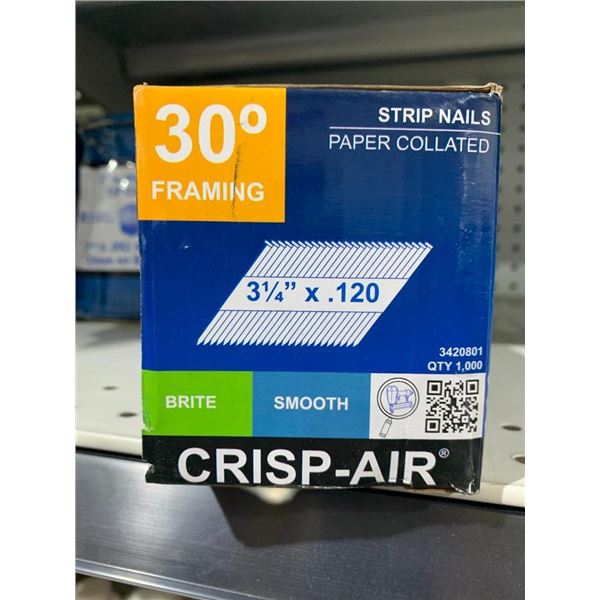 Crisp-Air 3 1/4" x 0.120 Paper Collated Framing Strip Nails