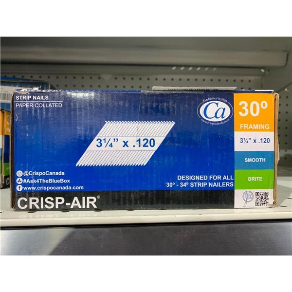 Crisp-Air 3 1/4" x 0.120 Paper Collated Framing Strip Nails