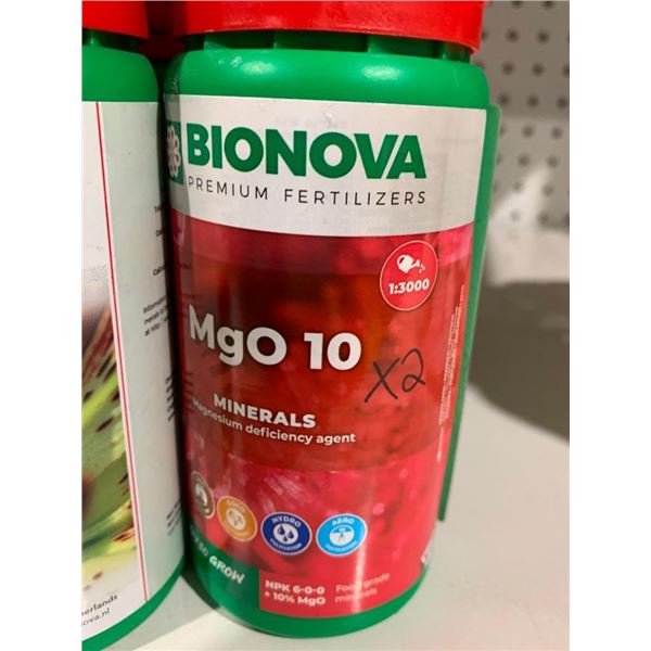 Bionova Assorted Fertilizers, MgO 10 x 2, Ca-15 x 2, K 20 x 5