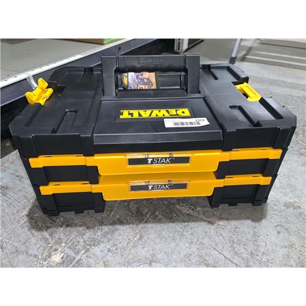 DeWalt Stak Tool Storage Organizer, Double Drawers (DWST17804) , Black