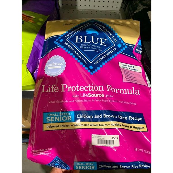 Blue Buffalo Life Protection Formula Small Breed Senior Chicken & Brown Rice Dog Kibble 6.8kg