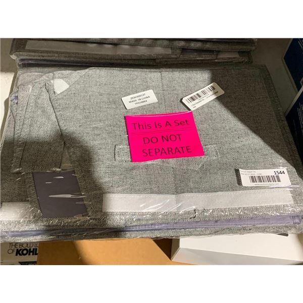 Set of 2 Stackable Foldable Fabric Storage Boxes with Lids