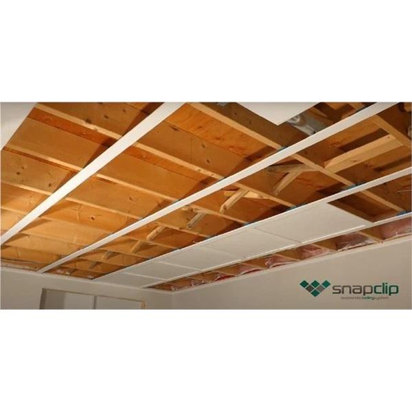 Snapclip Suspended Ceiling System 64sq/ft (8' x 8')