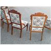 Image 11 : ANTIQUE PETIT POINT 6 PIECE SETTEE SET