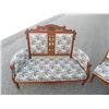 Image 2 : ANTIQUE PETIT POINT 6 PIECE SETTEE SET