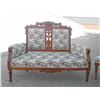 Image 3 : ANTIQUE PETIT POINT 6 PIECE SETTEE SET