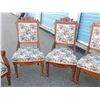Image 4 : ANTIQUE PETIT POINT 6 PIECE SETTEE SET