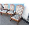 Image 6 : ANTIQUE PETIT POINT 6 PIECE SETTEE SET