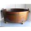 Image 1 : LARGE ORNATE METAL AND BRASS TUB