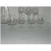 Image 6 : VINTAGE ETCHED GLASS WATER JUG WITH MATCHING WATER GLASSES AND GOBLETS