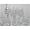 Image 7 : VINTAGE ETCHED GLASS WATER JUG WITH MATCHING WATER GLASSES AND GOBLETS