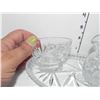 Image 2 : PINWHEEL CRYSTAL CREAM AND SUGAR SET WITH PLATE