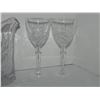 Image 4 : CRYSTAL GLASS PITCHER WITH 4 CRYSTAL WINE GLASSES