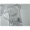 Image 8 : CRYSTAL GLASS PITCHER WITH 4 CRYSTAL WINE GLASSES