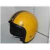 Image 3 : ESTATE YELLOW WITH BLACK STRIPES 70S BIKE HELMET