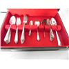 Image 2 : STAINLESS STEEL 51 PC CUTLERY SET IN WOOD CASE