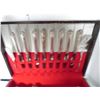 Image 3 : STAINLESS STEEL 51 PC CUTLERY SET IN WOOD CASE