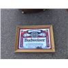 Image 1 : BUDWEISER MIRROR SIGN IN WOOD FRAME