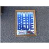 Image 1 : LABATTS BLUE ON TAP MIRROR SIGN IN WOOD FRAME
